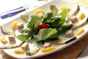 Salada de Escarola com Abobrinha Grelhada 