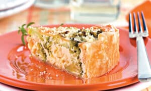 Torta de Massa Folhada de Brócolis 